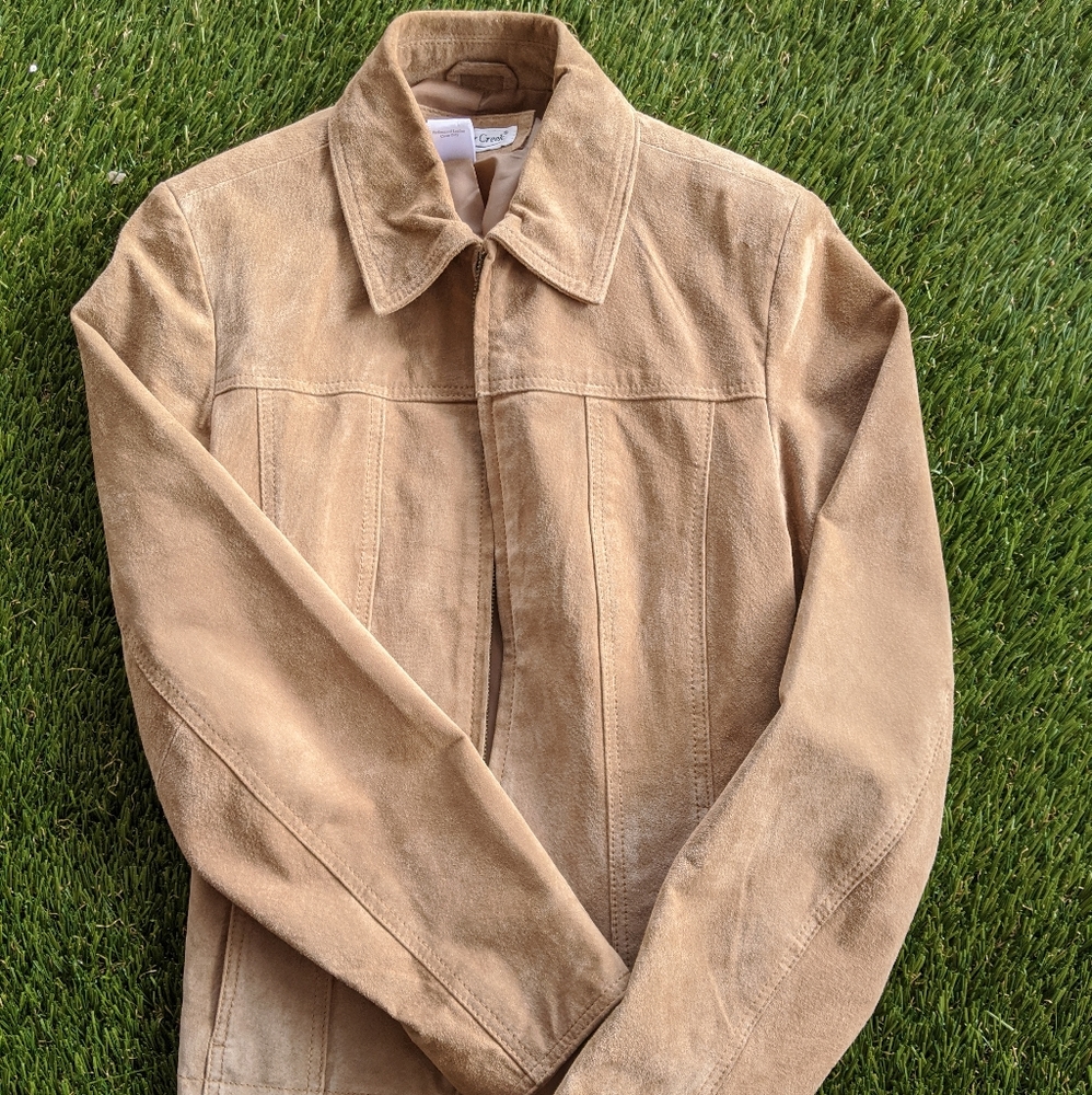Coldwater Creek Tan Leather Jacket